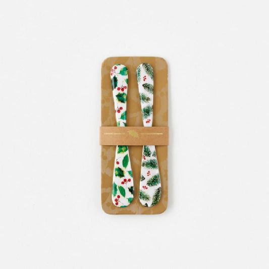 Botanical Spreader, St/2, Gift Card, Enameled Meta