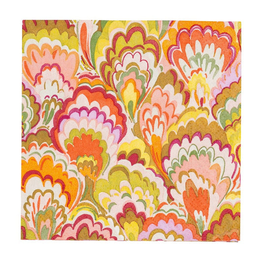 Marbled Ceramica Raspberry Napkins
