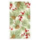 Evergreen And Berries White - Guest Towel