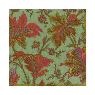 Paisley Leaves Sage Green - Napkin Luncheon
