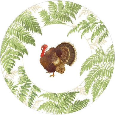 Turkey Among Ferns - Salad/Dessert Plates