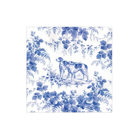 Hunting Toile Blue Napkins