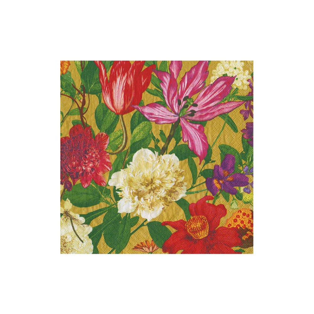 Dutch Floral Gold - Napkin Cocktail