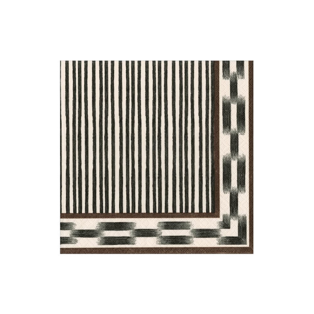 Boho stripe Black - napkin cocktail