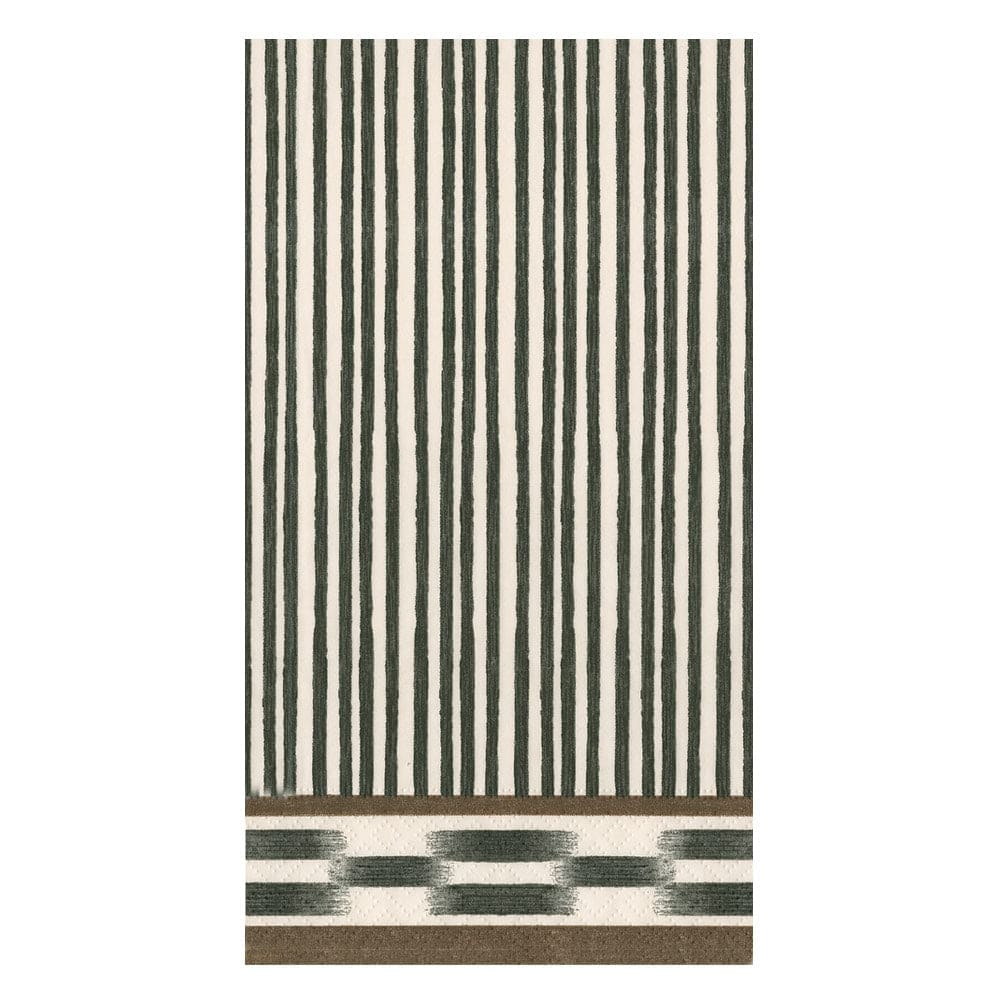 Boho stripe Black - guest towel