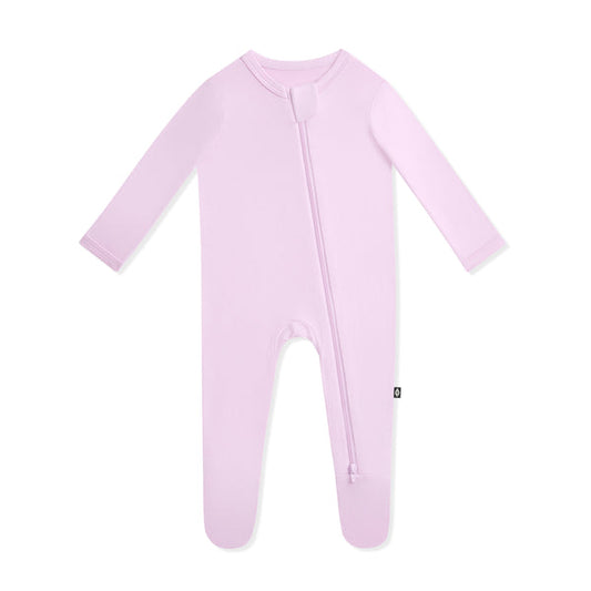Zippered Footie in Thistle