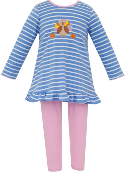 Maeve on pink - pima cotton baby footie