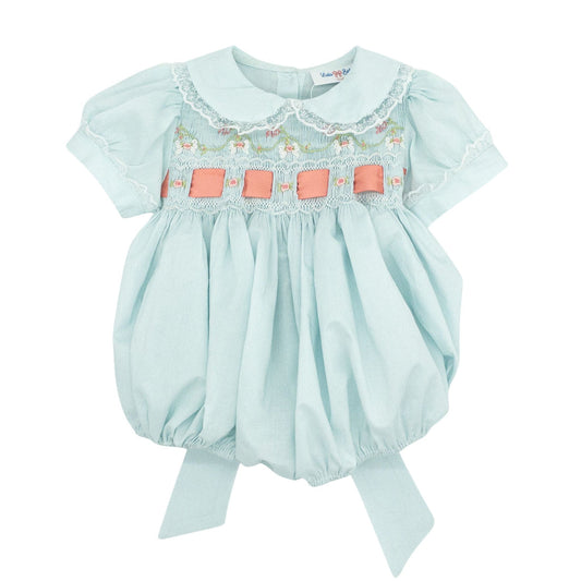 Dena Blue Bubble With Pink Satin Ribbon