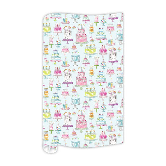 Bright Birthday Cakes Wrapping Paper