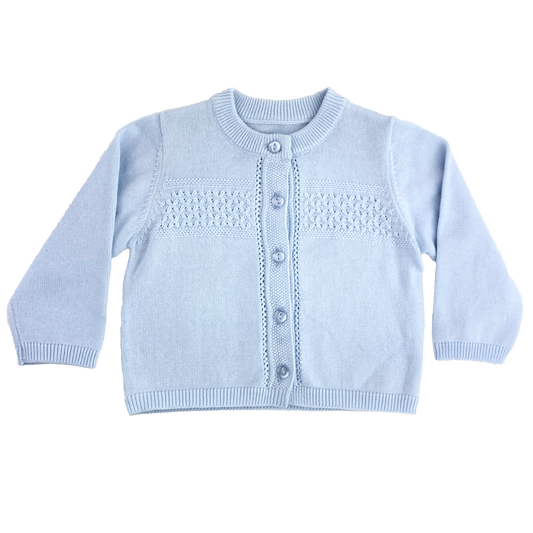 Diamond Knit Cardigan Sweater