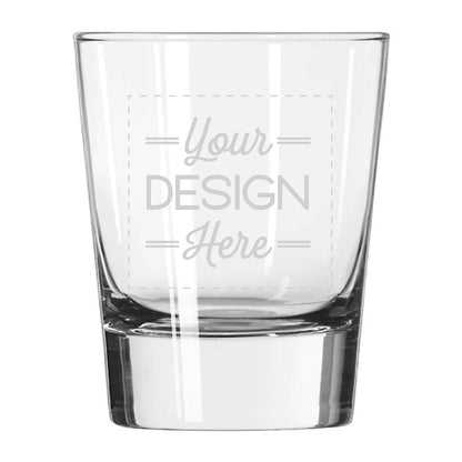 Custom Artwork Double Old Fashioned Glasses - Set of 4
