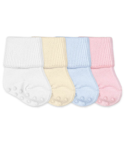 Non-Skid Organic Turn Cuff Socks