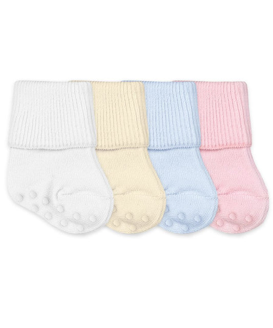 Non-Skid Organic Turn Cuff Socks