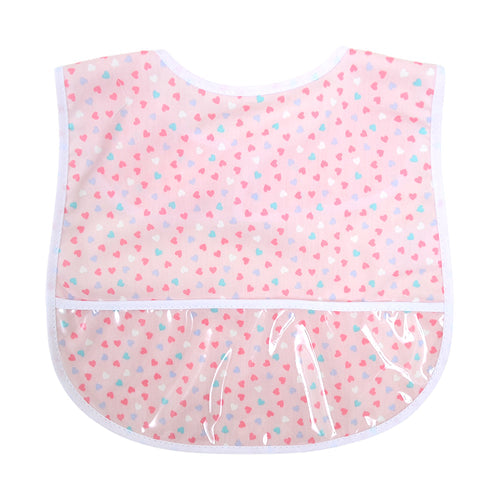 Hearts Laminated Bib