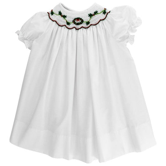 Wreath Smocked Bishop