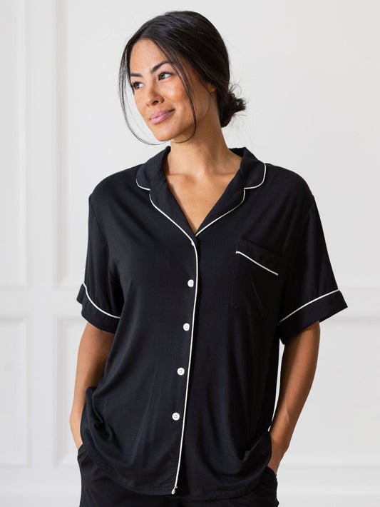 Women's Short Sleeve Bamboo Pajama Top