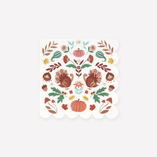 Meri Meri - Folk Fall Small Napkins