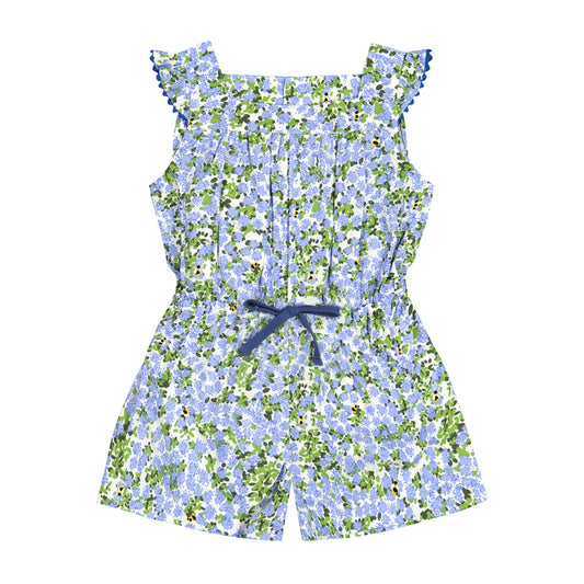 Gwynnie Blue Hydrangea Romper