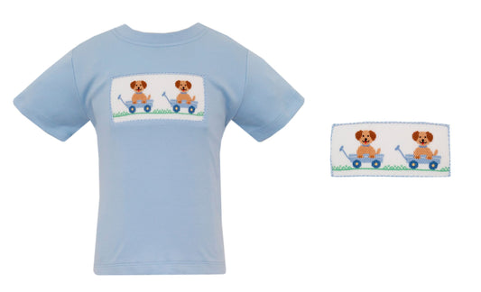 Puppies Blue knit boy's T-shirt
