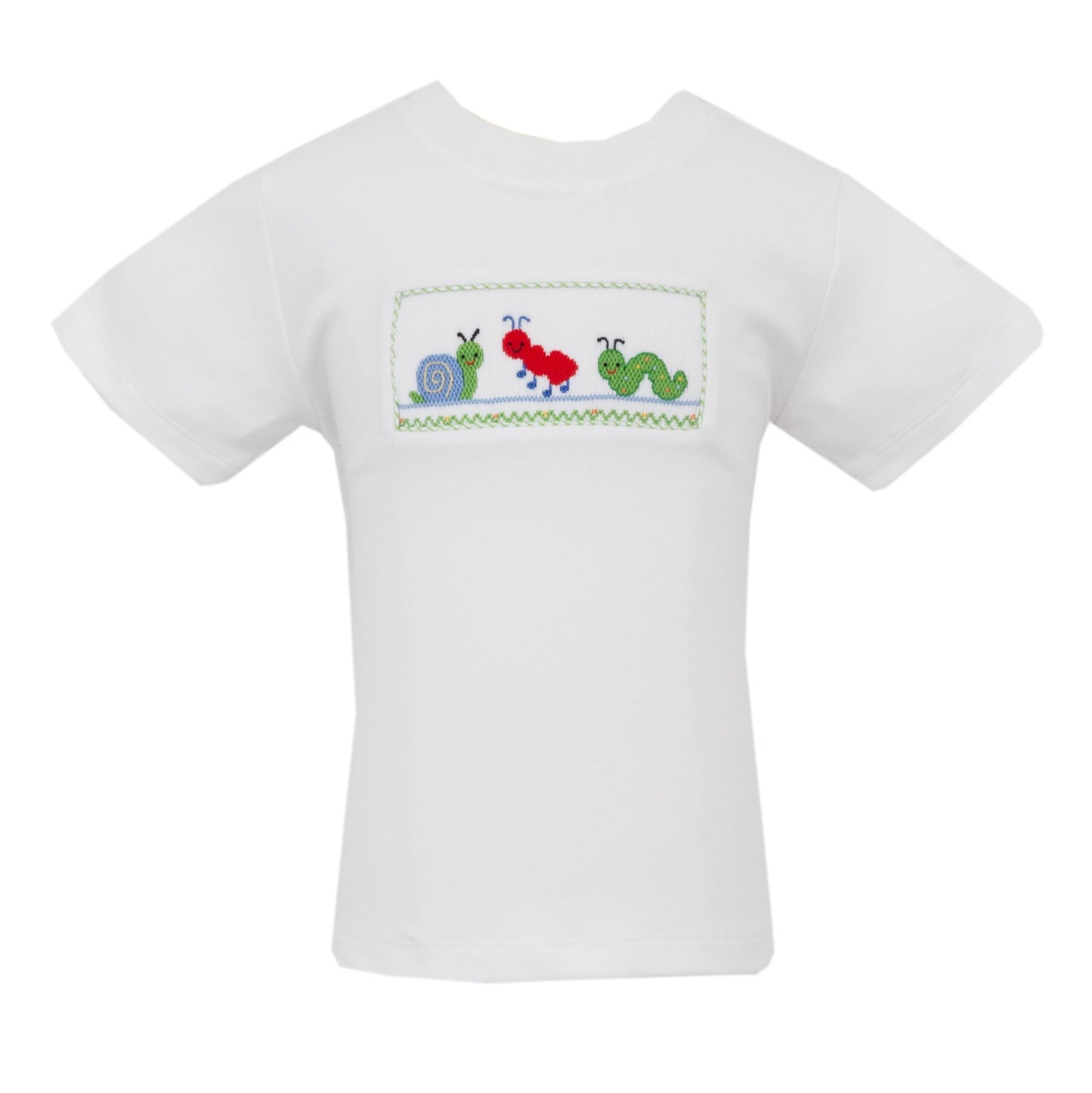 Backyard Bugs Boy's White T-shirt