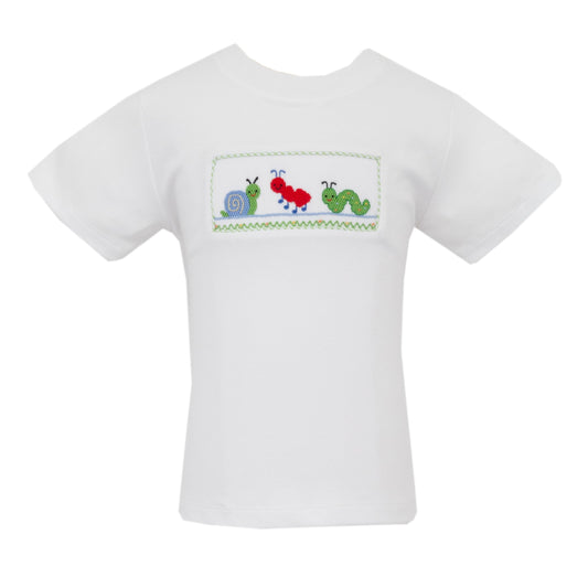 Backyard Bugs Boy's White T-shirt