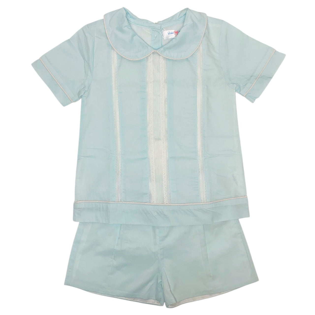 Blue Lace Shortset David-Blue