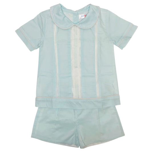 Blue Lace Shortset David-Blue