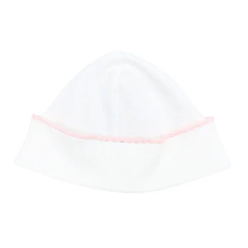Girls Crochet Trim Baby Hat