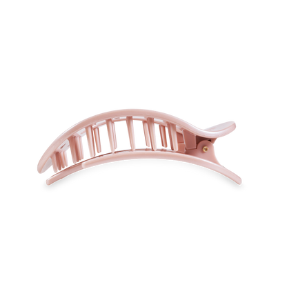Round Flat Hair Clip | Medium | Pearly Pink