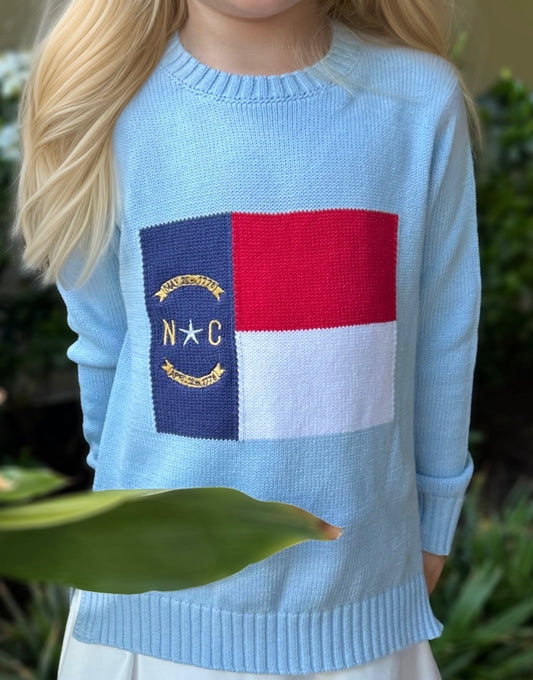 North Carolina Flag Childrens Sweater