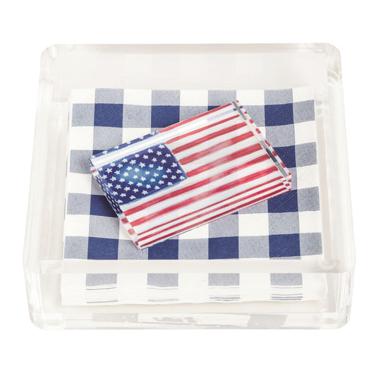 Flag Napkin Caddy & Weight Set