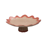 Pink & Red Rickrack Cake Plate