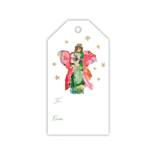 Green Angel Gift Tag