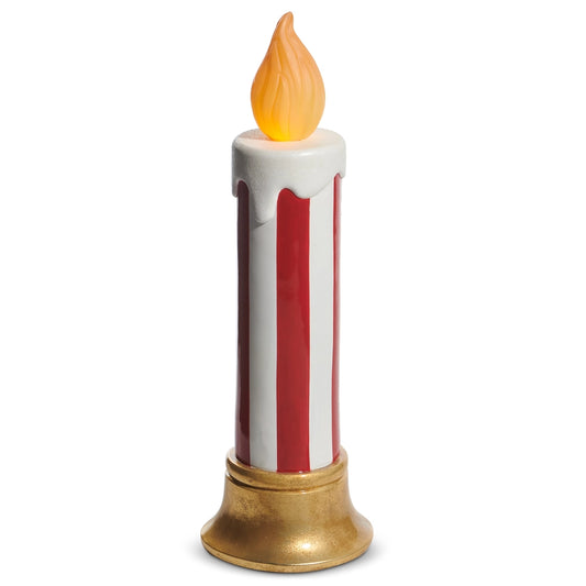 29" Red and White Battery Operated Candle