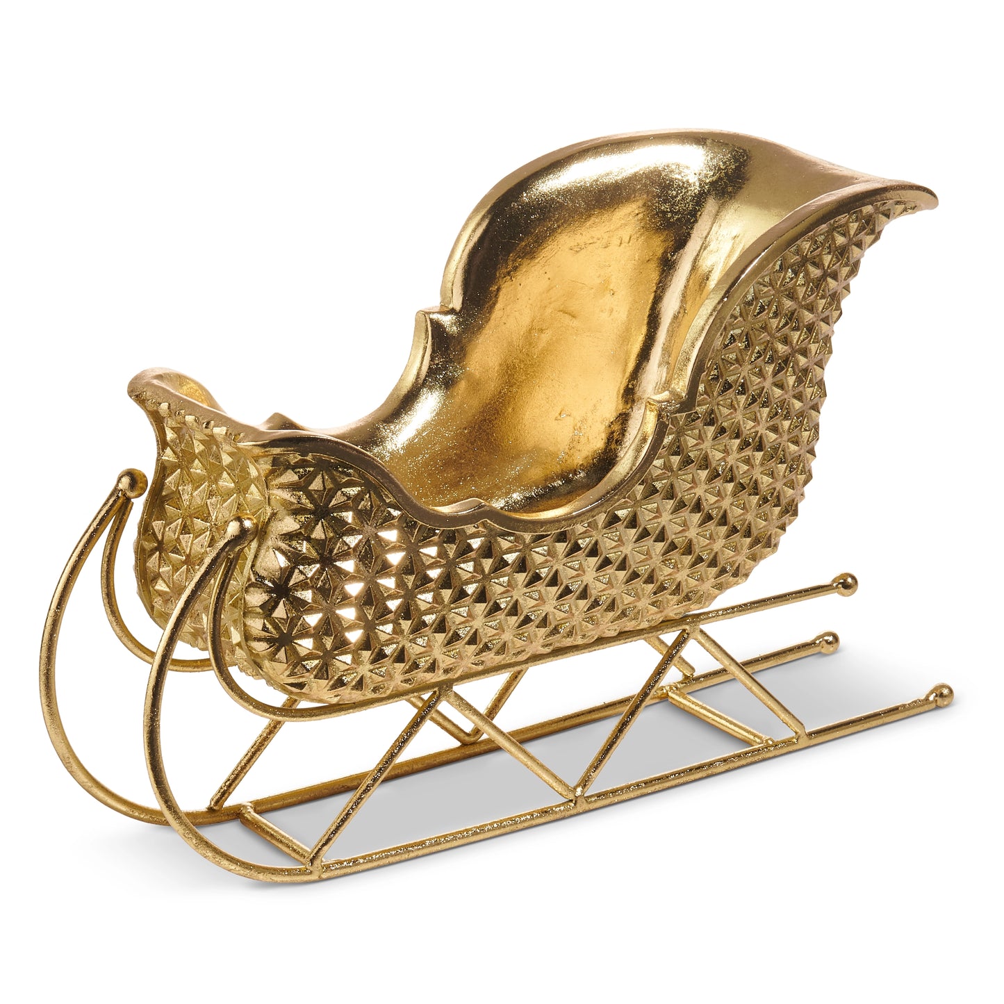 15.5" Gold Metallic Sleigh