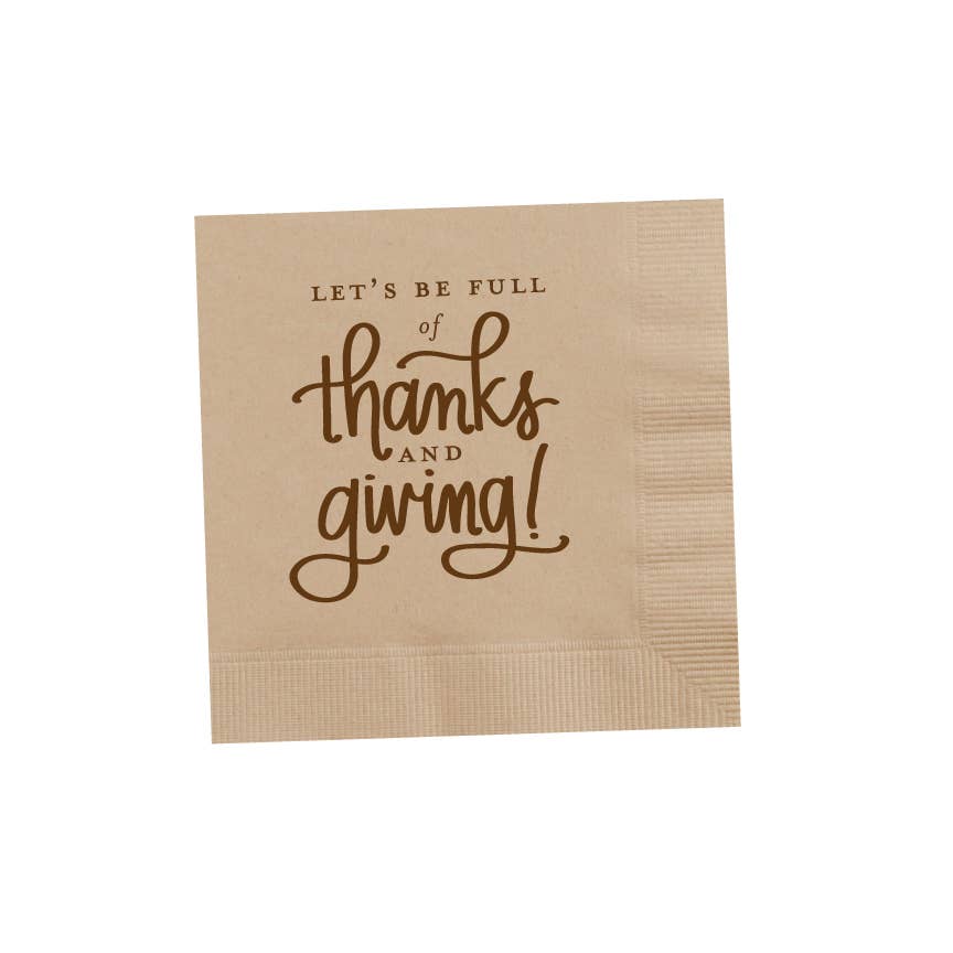 Thanks & Giving Napkins (25 per pkg)