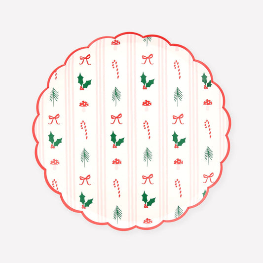 Meri Meri - Festive Icon Stripes Side Plates