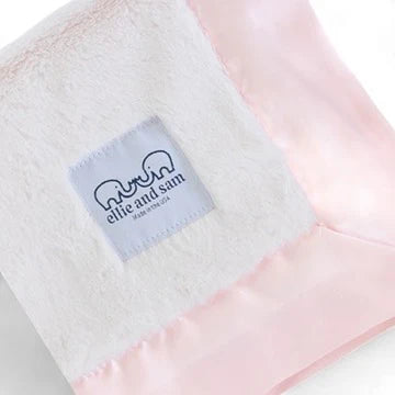 Luxury Satin Lovey Blanket w/Border
