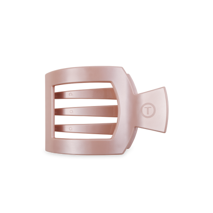 Square Flat Hair Clip | Medium | Pearly Pink