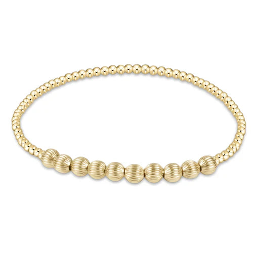 Dignity Beaded Bliss 2mm Bead Bracelet - 4mm Gold