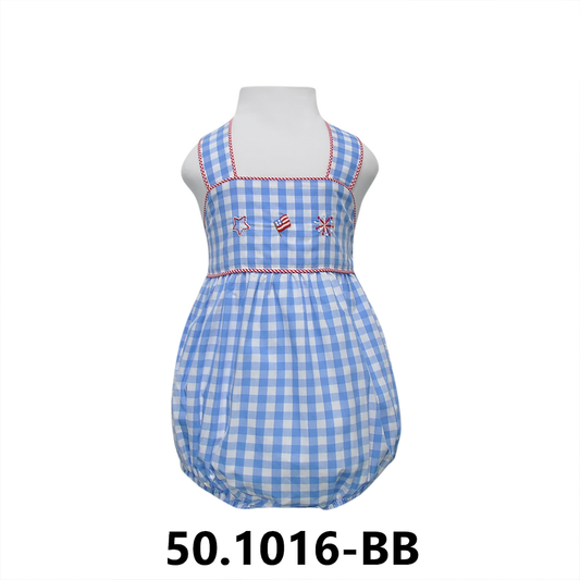 Blue Bella Boy Sunsuit - Red White & Blue