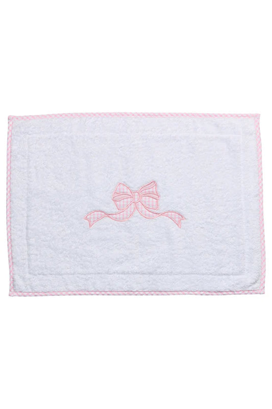 Bow Applique Bath Mat, Pink