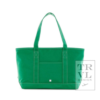 Medium Tote - Midi Coated Kelly Green