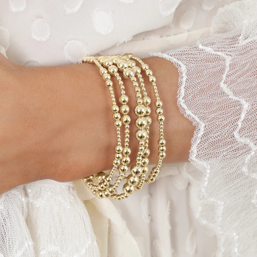 Classic Joy 4mm Bead Bracelet - Gold