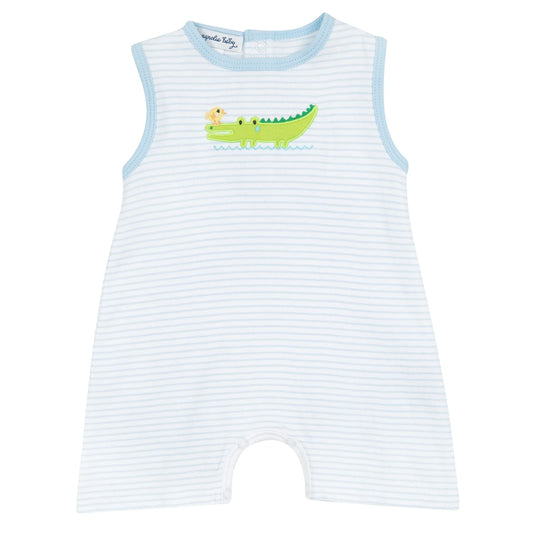 Alligator and Chick Sleeveless Playsuit