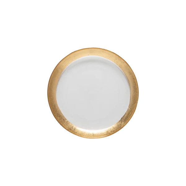 Glass Band Salad Plate Camilla Gold