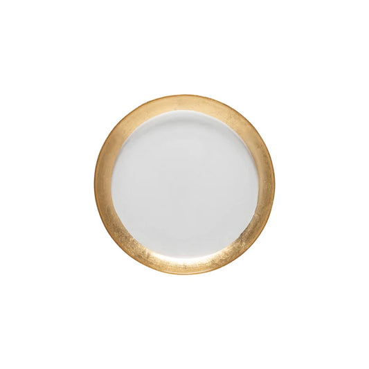 Glass Band Salad Plate Camilla Gold