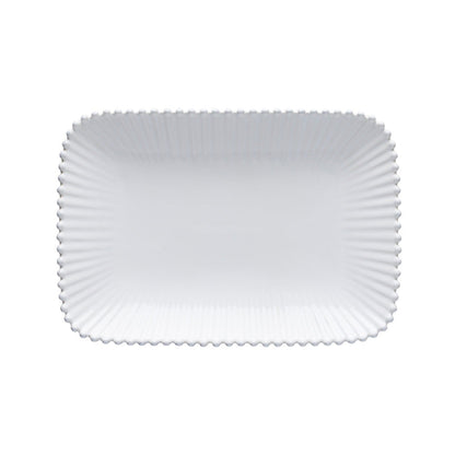 Pearl Med Rect Platter - White