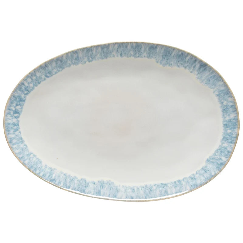 Lg Oval Platter Brisa Ria Blue