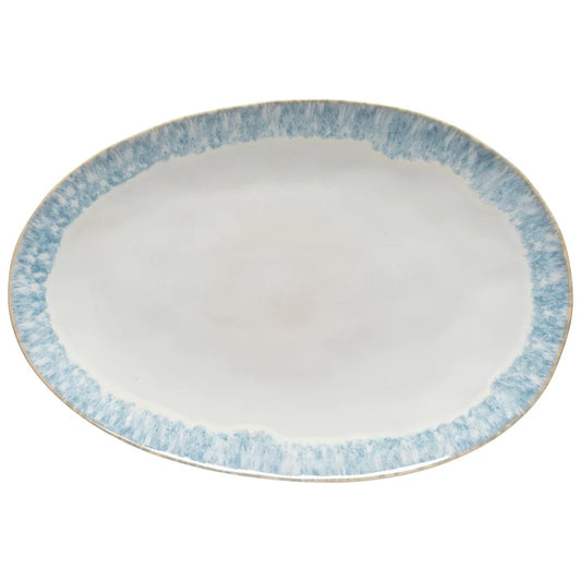 Lg Oval Platter Brisa Ria Blue